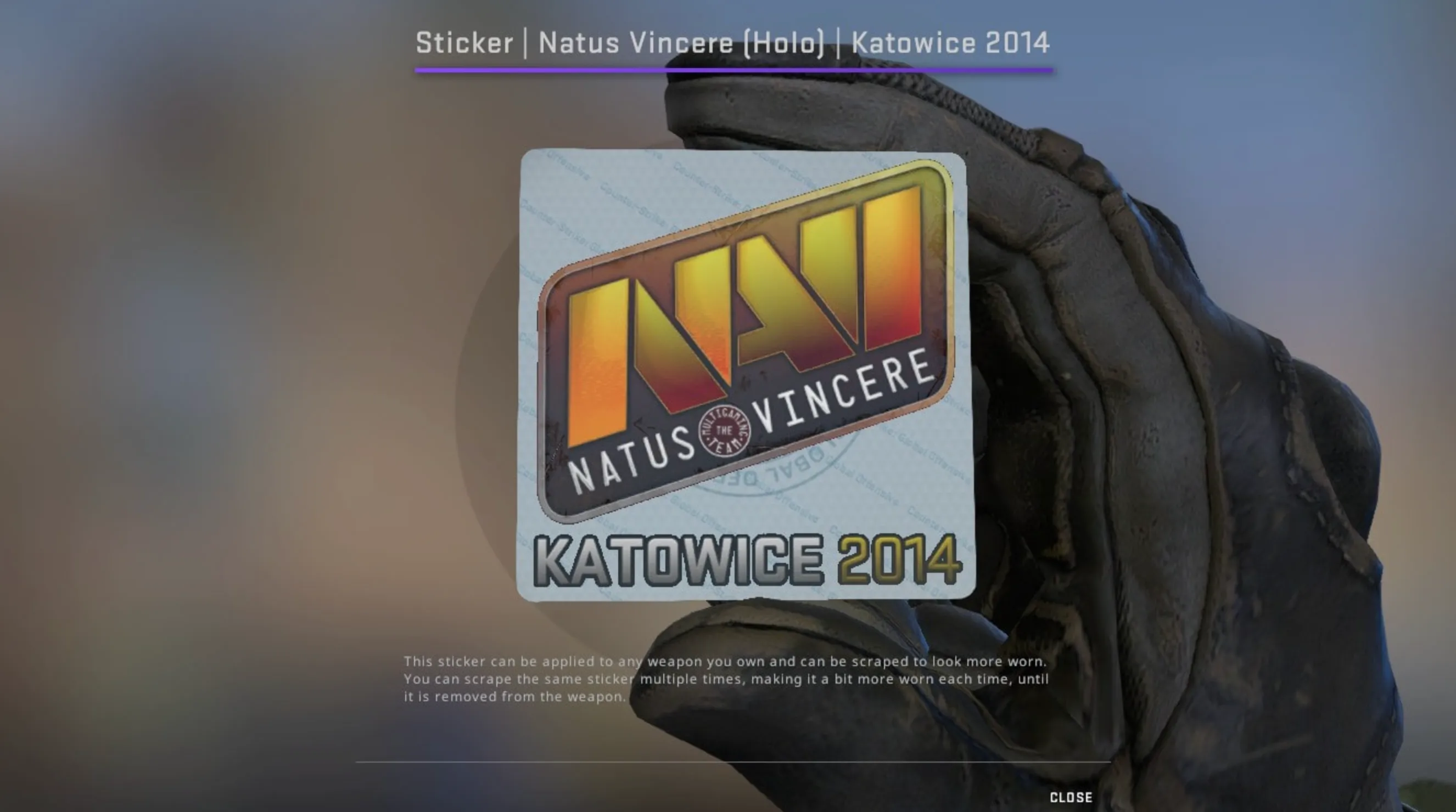 Natus Vincere cs2 Katowice sticker